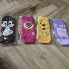 キャラクター靴下4セット