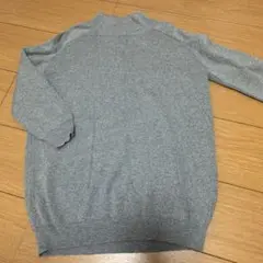 ハイネックハーフスリーブニットトップス