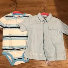 OSHKOSHロンパース、シャツ　セット売り