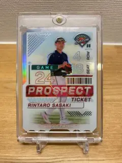 2024 PANINI 佐々木麟太郎選手 プロスペクトチケット SSP /24