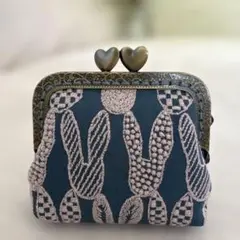 minä perhonenミナペルホネン pomppia（blue）がま口小銭入