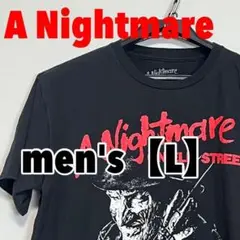 F495【A Nightmare】半袖プリントTシャツ【L】