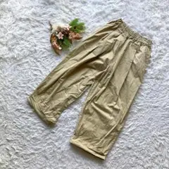 【メルロー】 (F) ワイドパンツ ストレッチ ウエストゴム 楽ちん カジュアル