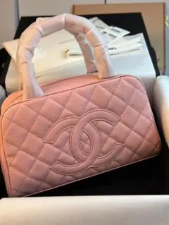 CHANEL ピンク レザー ショルダーバッグ