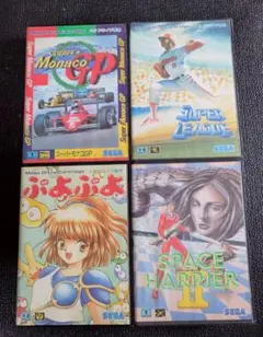 メガドライブ ソフト 4本セット ※箱のみ※ ※説明書ソフト無し※