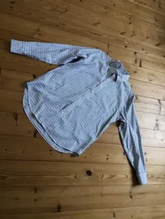 ユニクロ　チェック柄ボタンダウン長袖シャツ