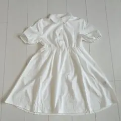 SHEIN 半袖ホワイトワンピース 8Y