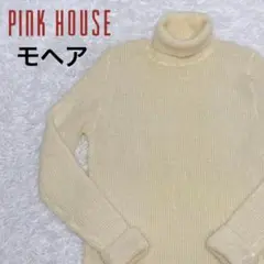 PINKHOUSE ピンクハウス モヘア ウール ニット セーター タートル 白