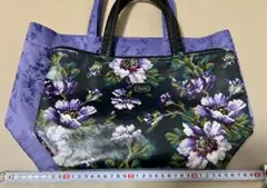 美品u0026USED フェイラー ハンドバッグ トートバッグ 2点セット花柄 パープル
