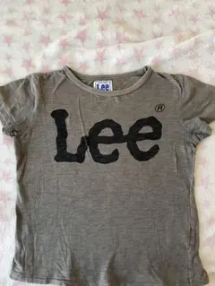 Lee カーキ Tシャツ ロゴプリント 130