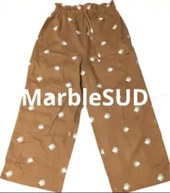 人気完売品MarbleSUD　マーブルシュッドコットンワイドパンツ未使用