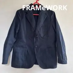 ▽FRAMeWORK　フレームワーク　ジャケット　黒　38　シンプル　日本製