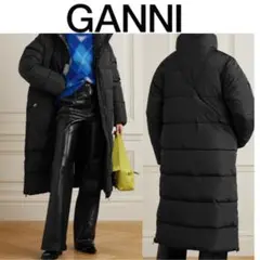 Ganni キルティングパデッド リサイクル シェルコート