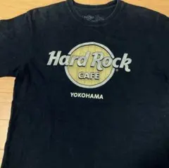 Hard Rock CAFE YOKOHAMA プリント Tシャツ S 黒 古着