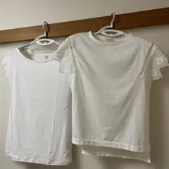 JEANASIS レーススリーブ ホワイトTシャツ、GAPTシャツ3枚セット