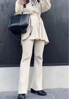 WRAP LOOSE L/S スライ トップス チュニック アイボリー