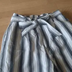 AZUL　ストライプ ワイドパンツ