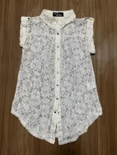 【美品】セシルマクビー　レースシャツ