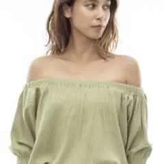 ビラボン【CHILLWEAR】 リブトップス Ｔシャツ オフショルダー M