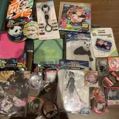 呪術廻戦 アクスタ、缶バッジタオルまとめ売りセット