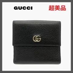 ⭐️超美品⭐️グッチ 456122 GGマーモント レザー ウォレット