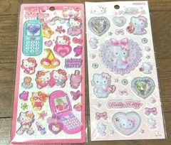 【2点】　平成ハッピーフォンシール　キラキラジュエルシール ハローキティ
