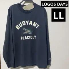 【新品】LOGOS DAYS長袖カットソー刺繍 ワニ ロゴス メンズロンT
