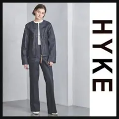 【極美品】HYKE ハイク ノーカラー デニムジャケット TYPE2 サイズ2