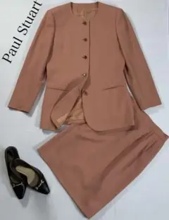 【美品】 Paul Stuart ポールスチュアート セットアップ 桜色