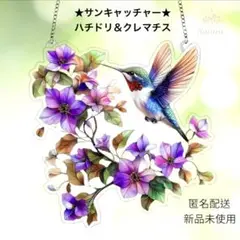 ★匿名配送★ 大判 2D アクリル サンキャッチャー ハチドリ 開運　風水