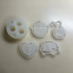 レジン用シリコンモールド5個セット