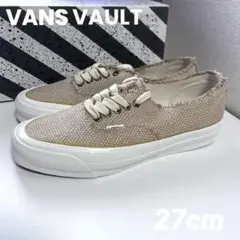 廃盤品　VANSバンズ　ボルト　オーセンティック　ジュート　ベージュ　27cm