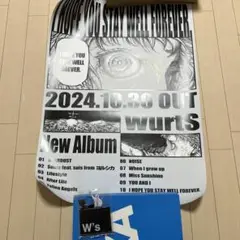 WurtS 2nd album 元気でいてね。直筆サイン入りポスター WurtS 2nd album 元気でいてね。直筆サイン入りポスター