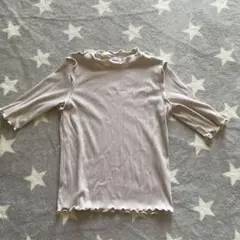 C.O.L.Z.A ベージュリブTシャツ S
