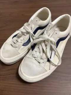 Vans ホワイト ネイビー スニーカー 26cm 外箱無し