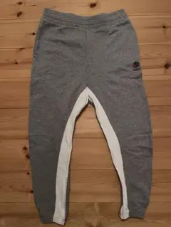 Reebok リーボック　ジョガースウェットパンツ　グレー×ホワイト　XL相当