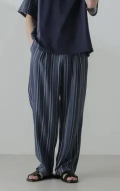 【未使用】ナノユニバース パターンイージーワイドパンツ