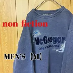 TP68【US輸入】non-fiction　スウェット【メンズM】グレー系