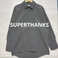 SUPERTHANKS スーパーサンクス オーバーサイズ レギュラーカラーシャツ