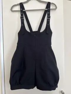 難ありMIHO MATSUDA ミホマツダ サロペットショートパンツ ゴスロリ黒