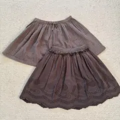 H&M 、バースデイ スカート 120 キッズ　2枚セット