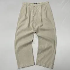 00s DOCKERS リネン 2タック スラックス バギー 生成り ドレープ