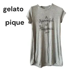 美品⭐️gelato pique ⭐️半袖Tシャツワンピースグレー