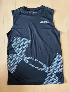 UNDER ARMOUR ブラック タンクトップ YXL