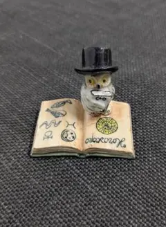 陶器製フクロウ 置物 1点