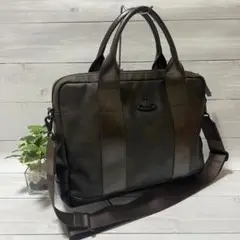 M10【美品・希少】ビビアンウエストウッド カモフラ 2way バッグ レザー