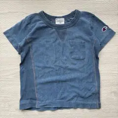 Champion デニム調　Tシャツ　半袖　ブルー　男の子　チャンピオン
