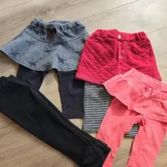 ベビー用ボトムスセット スカッツ 4点