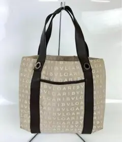 BVLGARI ブルガリ ロゴマニア キャンバス トートバッグ レディース