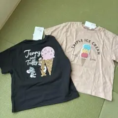 バースデイ、アプレレクールアイスサガラ刺繍Tシャツ130.140 トムとジェリー